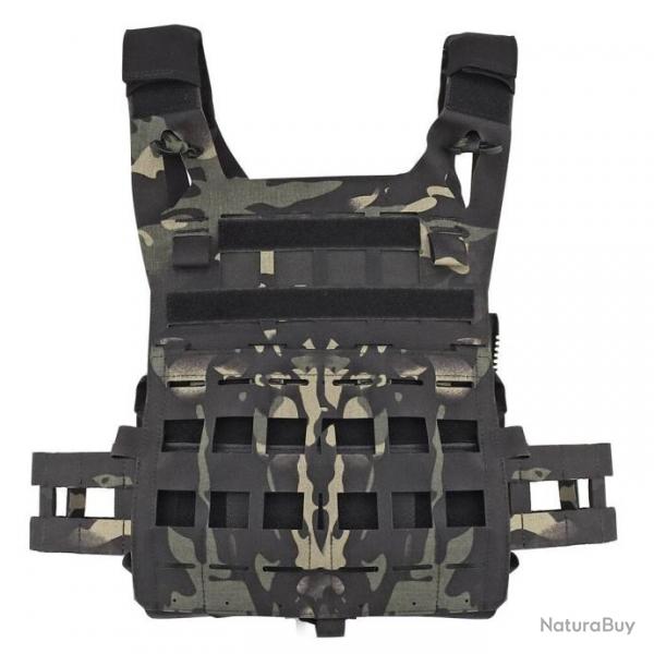 Gilet porte-plaque JPC Cordura 3D - Multicam noir