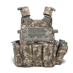 Gilet porte-plaque JPC CXS chargeur Molle - Digital ACU