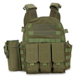 Gilet porte-plaque JPC CXS chargeur Molle - Ranger vert