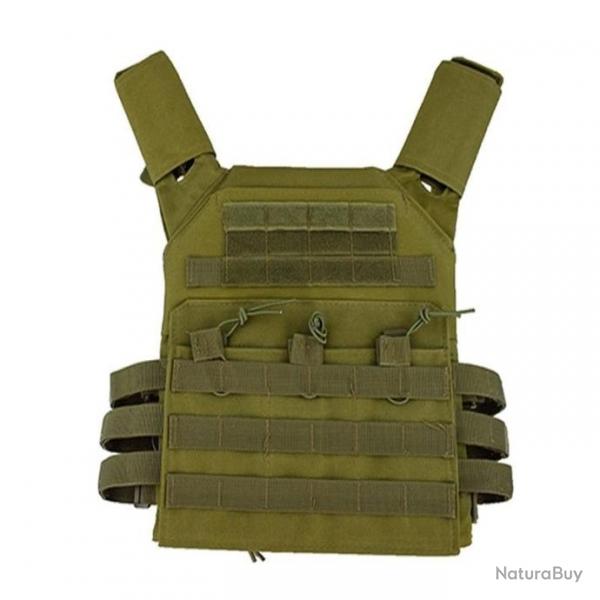 Gilet porte-plaque JPC Molle 1000D - Ranger vert