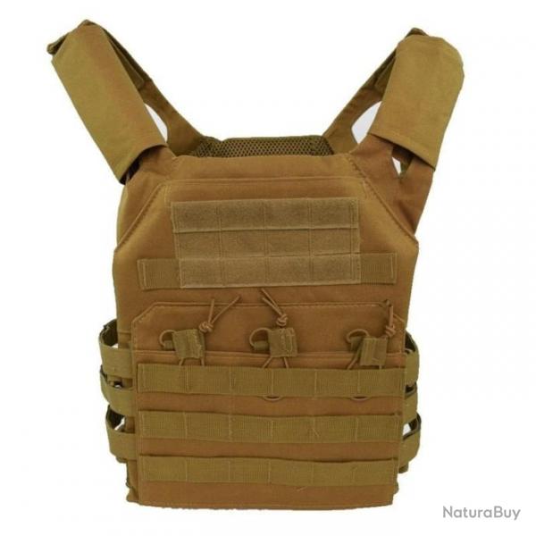 Gilet porte-plaque JPC Molle 1000D - Tan / Coyote