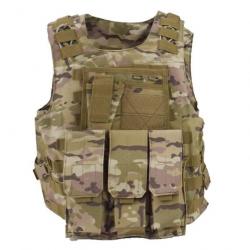 Gilet porte-plaque militaire 600D Hawk RN - Multicam