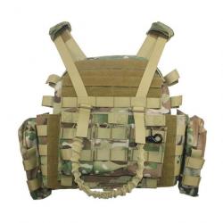 Gilet porte-plaque modulaire 1000D LQARMY - Multicam