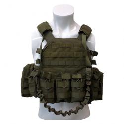 Gilet porte-plaque modulaire 1000D LQARMY - Ranger Green