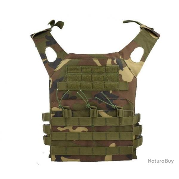 Gilet porte-plaque Molle Tactical 600D - Jungle