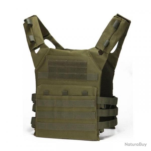 Gilet porte-plaque Molle Tactical 600D - Ranger green