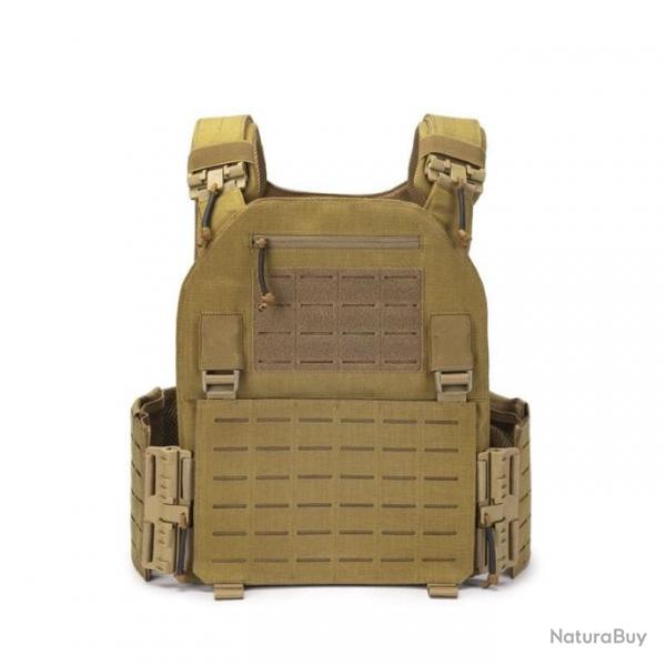 Gilet porte-plaque rglable Molle EmersonGear - Tan