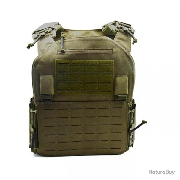 Gilet porte-plaque rglable Molle EmersonGear - Ranger green