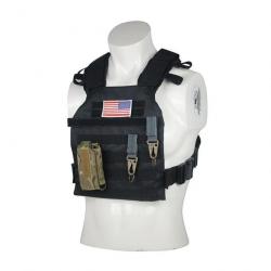 Gilet porte-plaque Sentry Molle LQ Army - Noir