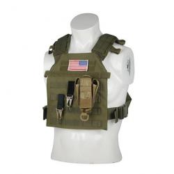 Gilet porte-plaque Sentry Molle LQ Army - Ranger vert