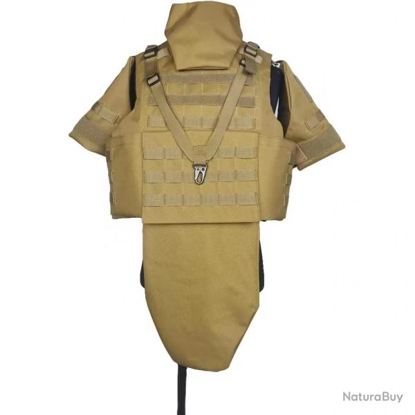 Gilet protection complte Pe/kevlar Ga2/3 - Khaki