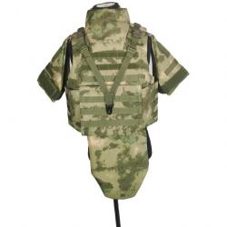 Gilet protection complète Pe/kevlar Ga2/3 - Green camouflage