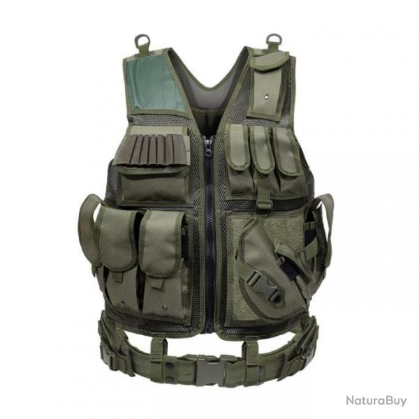 Gilet tactique combat rglable FYS - Ranger Green