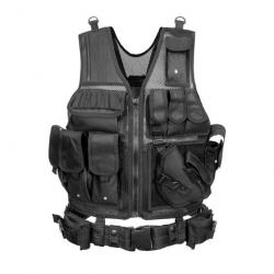 Gilet tactique combat réglable FYS - Black