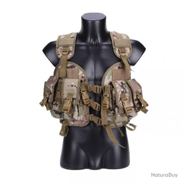 Gilet tactique FSO multi-poches - Multicam / Unique