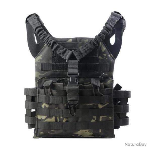 Gilet tactique JPC lger 1 point GOS - Multicam noir / Unique