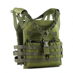 Gilet tactique JPC léger 1 point GOS - OD Green / Unique