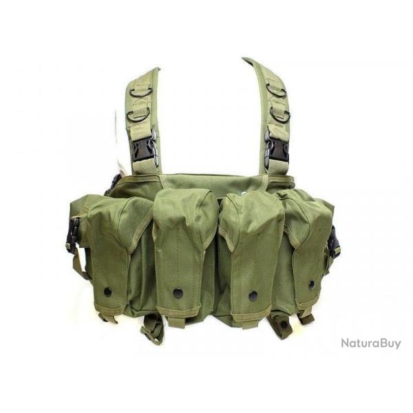 Harnais Chest Rig AK 47 Tactical ABS - Vert OD