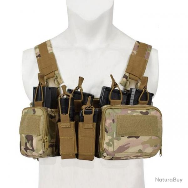 Harnais Chest Rig Molle CSO Gear - Multicam