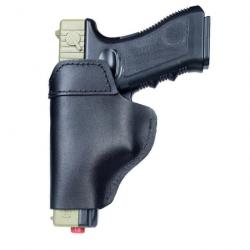 Holster cuir Glock 17 RH LH - Main droite noir