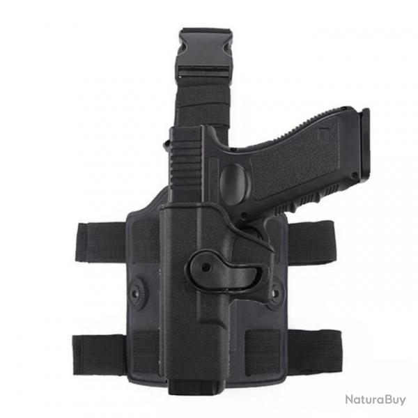 Holster cuisse droitier Glock M2S - Ensemble 3 (noir)