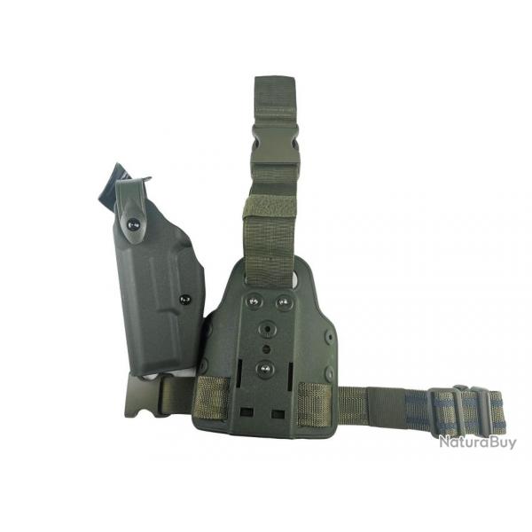 Holster cuisse droitier Glock POS - Ranger vert