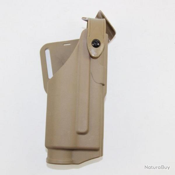 Holster cuisse BattleClaw Glock 17 19 22 QLS - Marron