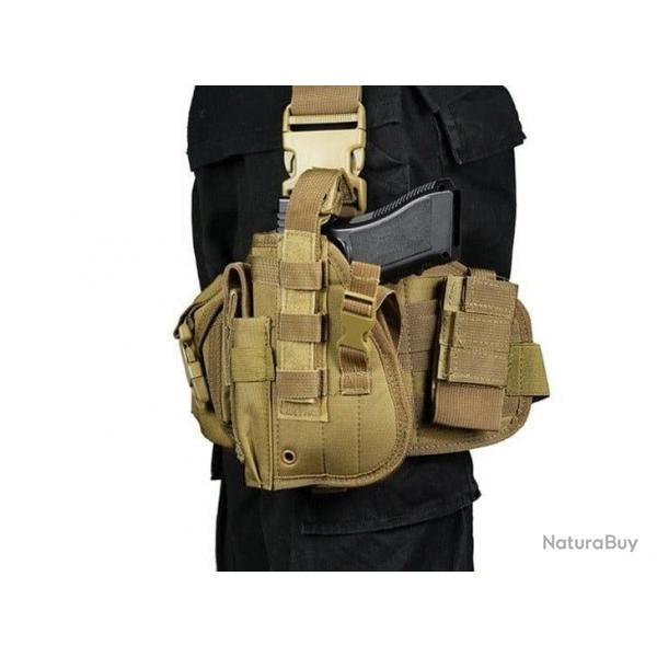 Holster cuisse MOLLE IronShield Glock Beretta - Tan / Coyote