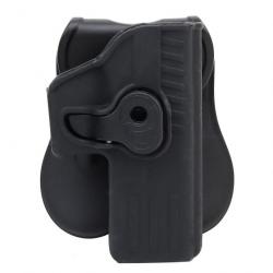 Holster ShadowOps Glock gaucher/droitier CSO Per-Fit - Noir (main droite)