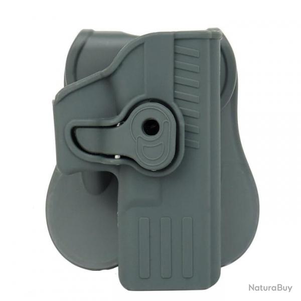 Holster Glock gaucher/droitier CSO Per-Fit - Gris (main droite)