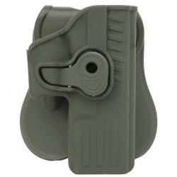 Holster ShadowOps Glock gaucher/droitier CSO Per-Fit - Ranger green (main droite)