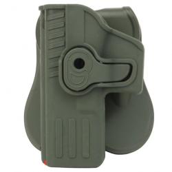 Holster ShadowOps Glock gaucher/droitier CSO Per-Fit - Ranger green (main gauche)