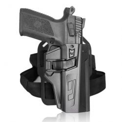 Holster TacticalLock CZ P07 P09 verrouillage automatique - Cuisse