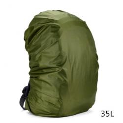 Housse imperméable pour sac à dos 35-80l - Vert armée 35L