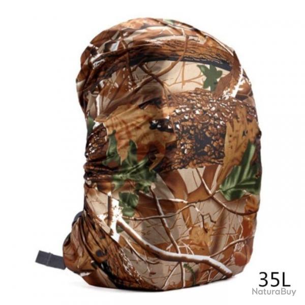 Housse impermable pour sac  dos 35-80l - Camouflage 35L