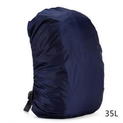 Housse imperméable pour sac à dos 35-80l - Bleu 35L