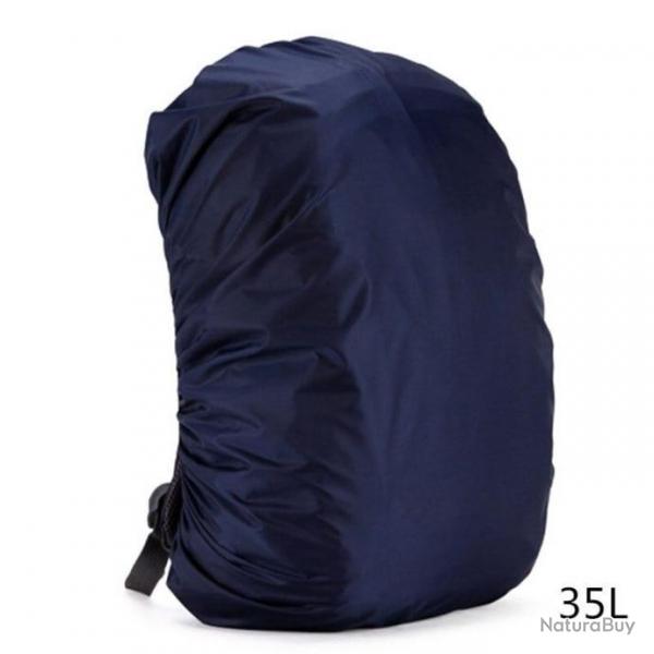 Housse impermable pour sac  dos 35-80l - Bleu 35L