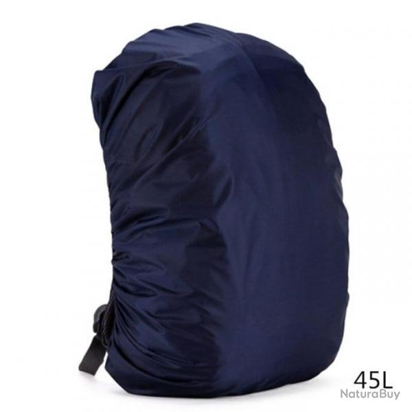 Housse impermable pour sac  dos 35-80l - Bleu  45L