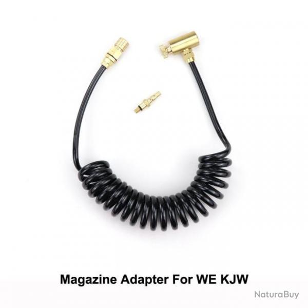 Kit adaptateur gaz vert tuyau enroulement - Adapter KJW WE