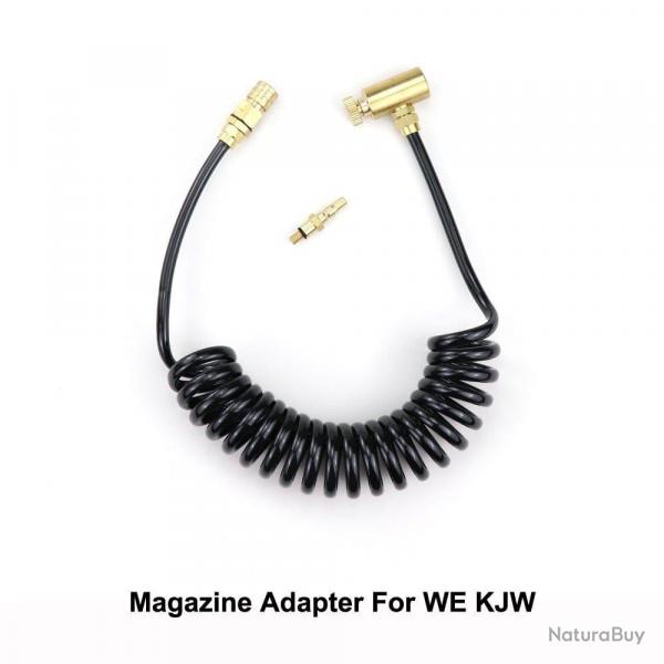 Kit adaptateur gaz vert tuyau enroulement - Adapter KJW WE