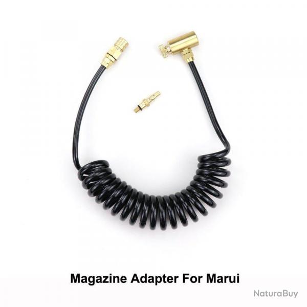 Kit adaptateur gaz vert tuyau enroulement - Adapter Marui