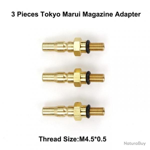 Kit adaptateur gaz vert tuyau enroulement - 3PCS Marui Adapter