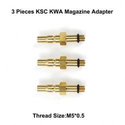 Kit adaptateur gaz vert tuyau enroulement - 3PCS KSC KWA Adapter