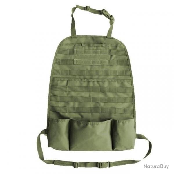 Kit organiseur Molle sige arrire voiture - Modle 1 (Vert OD)