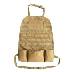 Kit organiseur Molle siège arrière voiture - Modèle 1 (Tan)