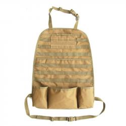 Kit organiseur Molle siège arrière voiture - Modèle 1 (Tan)