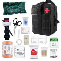 Kit premiers secours Molle 46 pcs FYXL - Noir