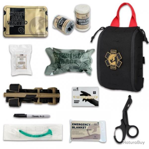 Kit premiers soins Rhino QF-002M IFAK - Noir