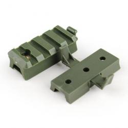 Kit rails latéraux casque MICH Fast MH BJ PJ - Rail Adapter Green