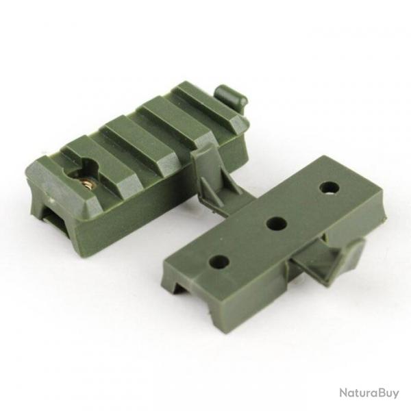 Kit rails latraux casque MICH Fast MH BJ PJ - Rail Adapter Green